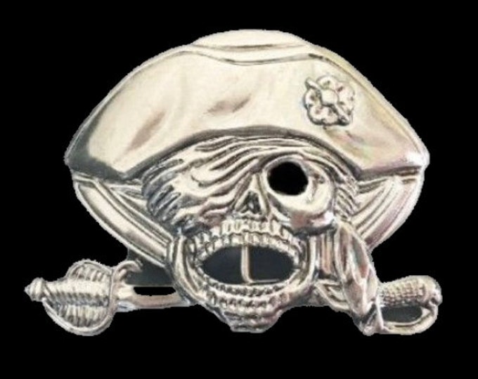 Skull Pirate Head Swords Skeletons Skulls Bones Belt Buckle Buckles