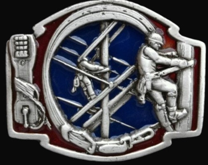 Telephone Pole Climber Belt Buckle Telephones Line Cable Guy Belts & Buckles