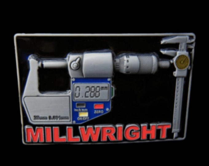 Millwright Carpenter Craftsmen Tradesmen Machinery Belt Buckle Buckles