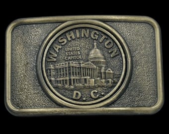 Belt Buckle Washington D.C. Capitol United States Buckles