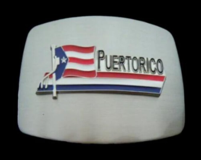 Puerto Rico Flag Belt Buckle Porto Rican Nacional Flags Belts Buckles