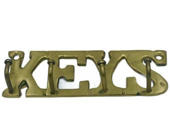 Brass House Key Keys Keyholder Racks Hangers Wall Decor Hooks