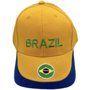 Brasil Brasil Copa Mundial Jugador de Fútbol Gorra de Béisbol Chapeau Casquette Paga