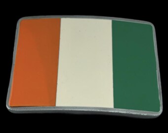 Drapeau Cote Ivoire Flag Belt Buckle Africa Nation Bouake Baoulé