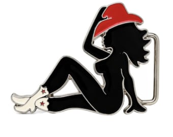 Trucker Truck Mud Flap Cowgirl Belt Buckle Truckers Trucks Cowgirls Western Hat Belts Buckles