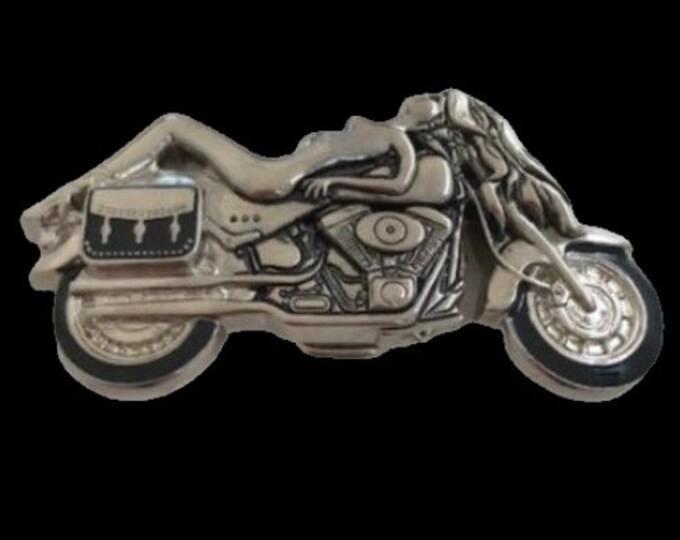 Motorcycle Belt Buckle Chopper Biker Girl On Motorcycles Belts Buckles