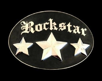 Belt Buckle Rock Star Musician Music Band Group Rockstar's Cool Belts Buckles