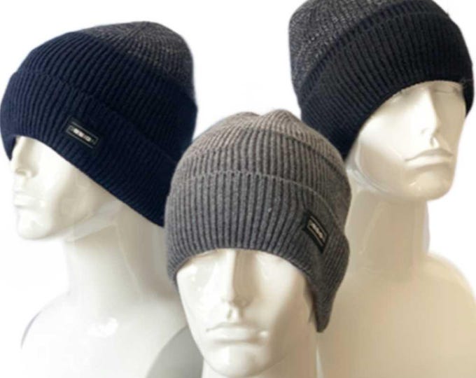 Men's Winter Thick Insulated Beanie Knit Hat Ski Cap Unisex