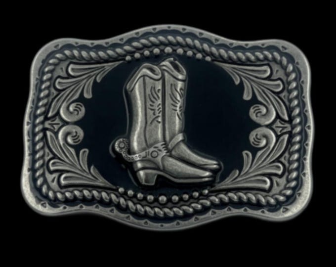 Cowboy Boot Belt Buckle Western Cowboys Cowgirls Boots Wide Buckles & Belts