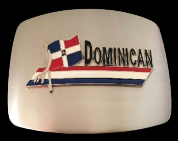 Republica Dominicana Dominican Republic Flag In Belt Buckle Belts Buckles
