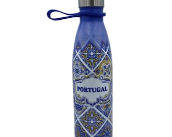 Lisboa Lisbon Landmarks Stainless Steel Insulated Portugal Souvenir Water Bottle