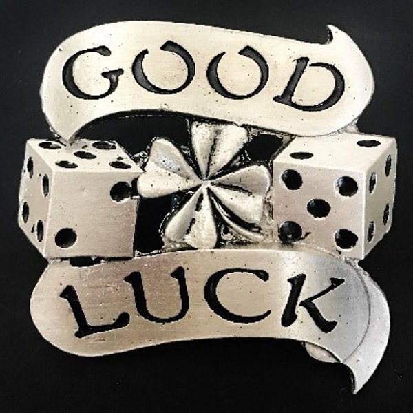 Lucky Gambler Online Casino Dice Poker Belt Buckle Buckles Boucle de Ceintures