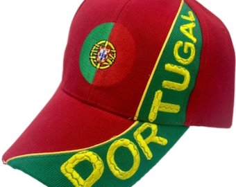 Portugal Portuguese Flag Ball Cap Hat Sport Baseball Casquettes Hats