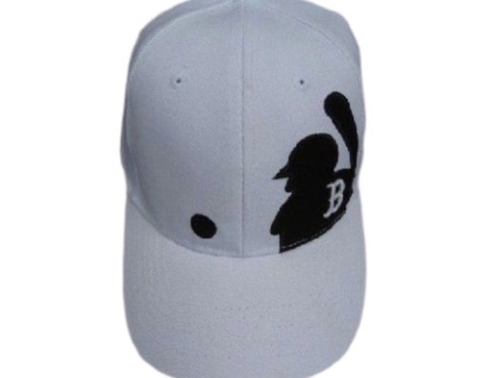 White Baseball Ball Cap Hat All Star Sports Player