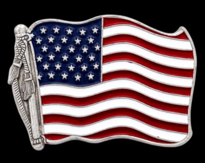 Belt Buckle Flag America USA Beer Bottle Opener Buckles