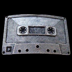 Belt Buckle Tape Cassette Player Retro Tape Deck Recorder Music Cassettes Buckles image 2