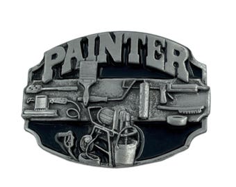 Painter Paint Painter's Brush Painting Tool Belt Buckle Boucle De Ceinture