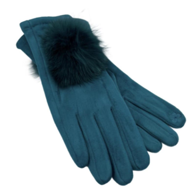 Cosy Gloves - Deep Teal main image 1