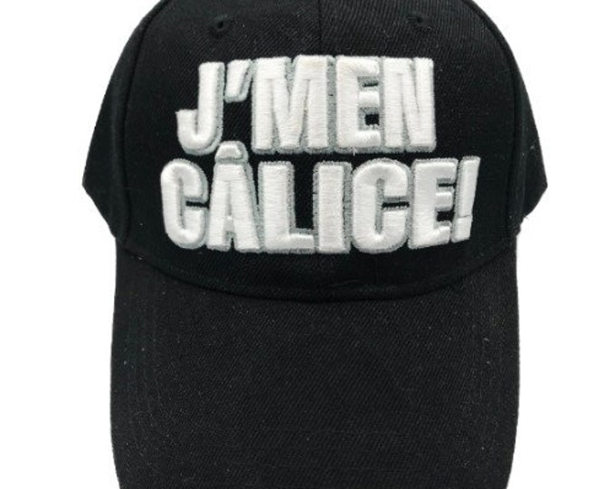 New J'men Calice Embroidered Cap Hat Black Casquette Chapeau