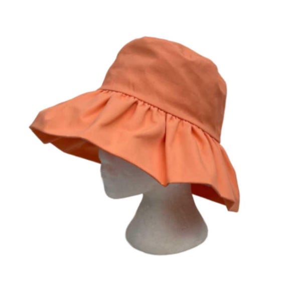 Cotton Cloche Bucket Hat Foldable Wide Brim Sun Protection Cotton Packable Floppy Wide Brim Outdoor Sun Cloche Bucket  main image 3