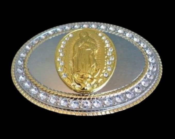 Mother Virgin Mary Religious Belt Buckle Western Cowgirl Cowboy Buckles