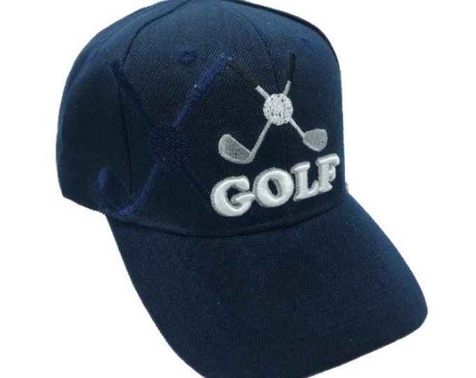 New Golf Golfer Baseball Ball Cap Hat Navy Blue