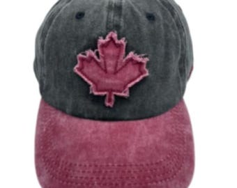 Canada Mapleleaf  Distressed Trucker Hat Baseball Caps