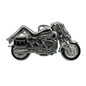 Motorcycle Belt Buckle Chopper Biker Girl On Motorcycles Belts Buckles