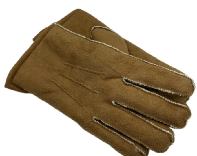 Men's Winter Fashion Warm Gloves Faux Fur