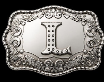 Letter L Initial Monogram Name Initials Letters Alphabet Belt Buckle Buckles