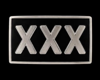 Belt Buckle XXX Sexy 3 X Rated Movie Stars Buckles