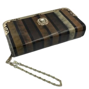 Women Clutch Wallet Double Zipper Large Capacity Lady Wrist Purse