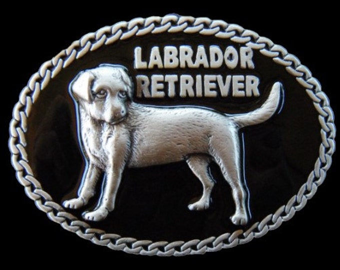 Labrador Retriever Pet Animal Dog Belt Buckle