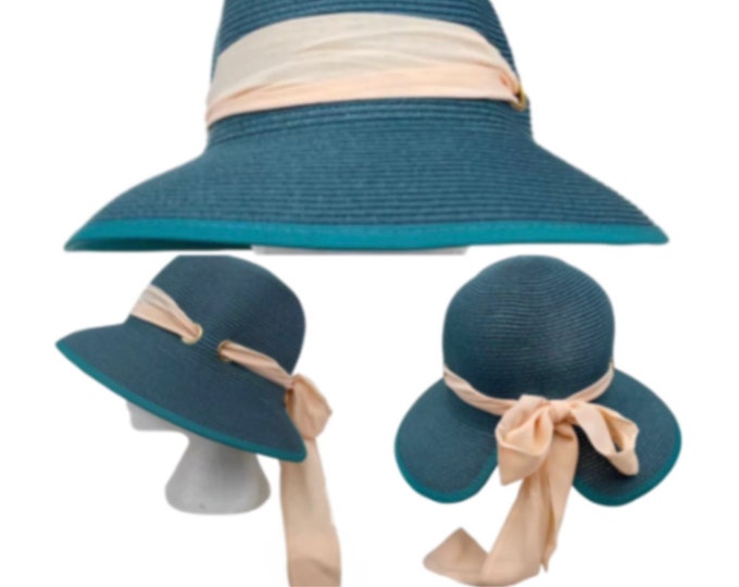 Summer Floppy Hat Women Ladies Wide Brim Beach Hat Sun Foldable Summer Fashion