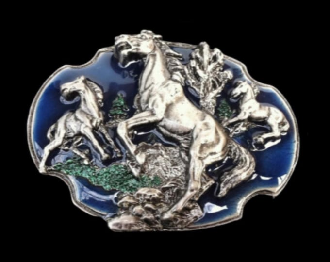 Horse Belt Buckle Horses Wild West Western Belts Buckles