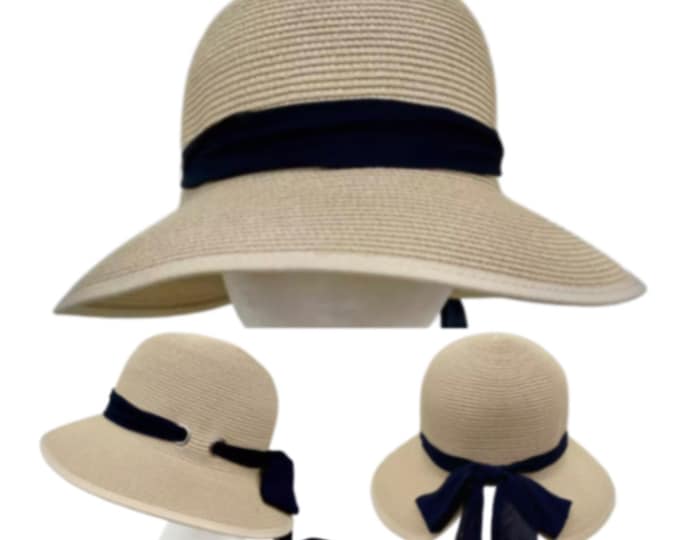 Summer Floppy Hat Women Ladies Wide Brim Beach Hat Sun Foldable Cap