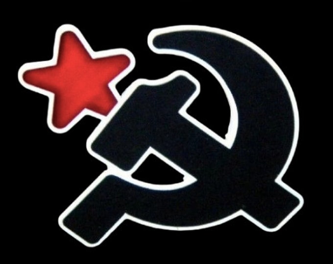 Soviet Union Russia Hummer Sickle Flag USSR Russian CCCP Belt Buckle