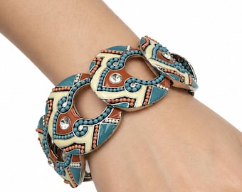 Link Bracelet Colorful Stretch Chain Women's Fashion Jewelry