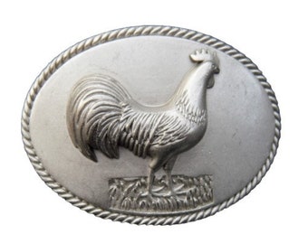 Rooster Chicken Farm Roosters Coq Fighting Animal Big Belt Buckle Buckles