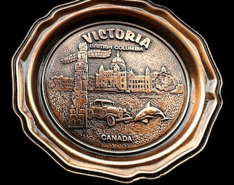 Coasters Bar Drink Victoria British Columbia Metal Coaster Souvenir (SET OF 4)