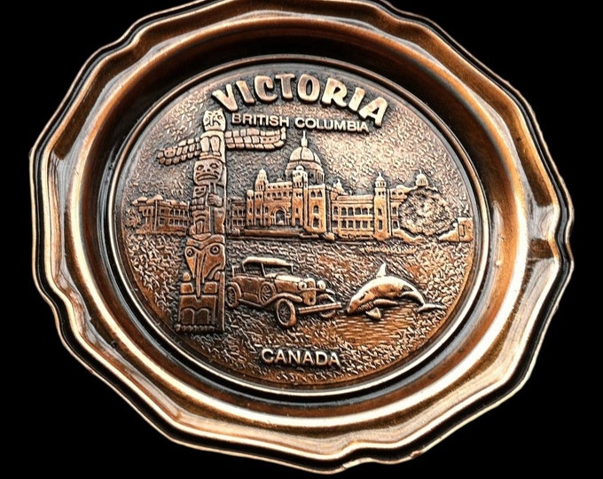 Coasters Bar Drink Victoria British Columbia Metal Coaster Souvenir (SET OF 4)