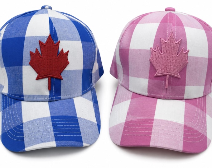 Canada Maple Leaf Baseball Cap Plaid Hat Caps Hats