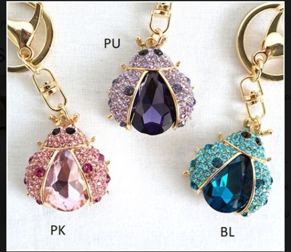 ARFUKA Portachiavi Con Ciondolo A Forma Di Coccinella Con Strass - Foto 9