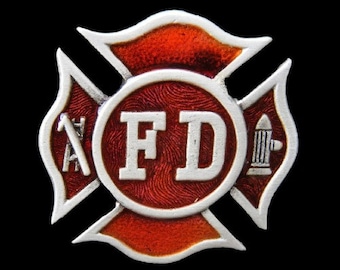 Fire Dept. Fireman F.D Fire Fighters Sign Belt Buckle