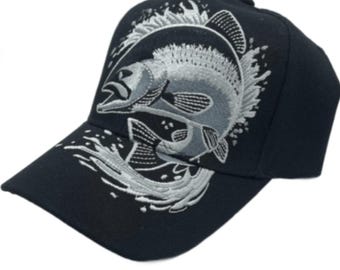 Fish Jumping Baseball Cap Men's Women's Adjustable Fishing  Hat