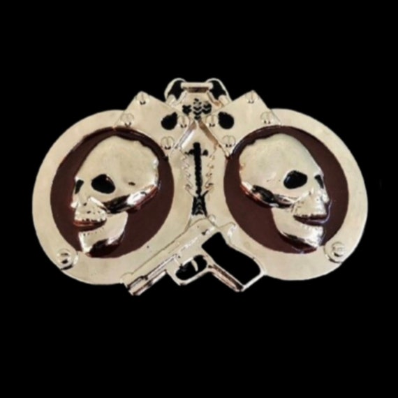 Belt buckle handcuffs skull belt  OS Skull Waist/Flex Belt-Buckle | UF PRO main image 4