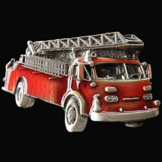 Boucle de ceinture pompier rouge pompier camions pompiers boucles