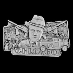 Gesp Al Capone Chicago Mafia Crime Boss Godfather Gangster Riemen Gespen