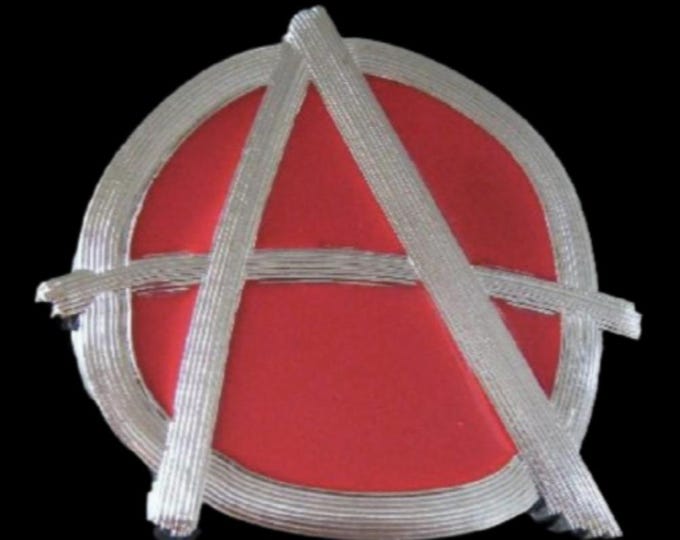 Belt Buckles Anarchy Letter A Rebel Symbol Sign Anarchist Party