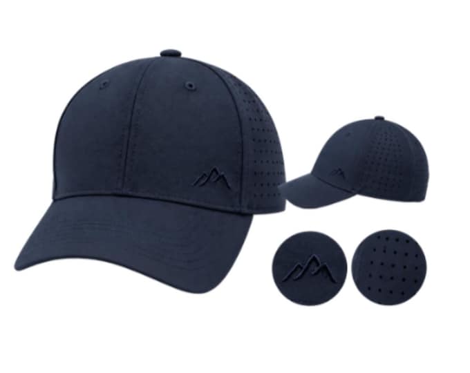 Men’s Navy Blue Performance Baseball Cap Lightweight Breathable Sports Hat